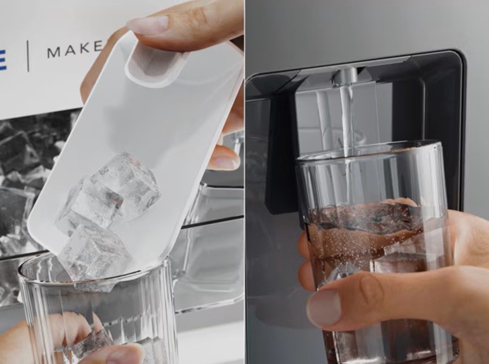 Tiện ích lấy nước ngoài và làm đá tự động Auto Ice